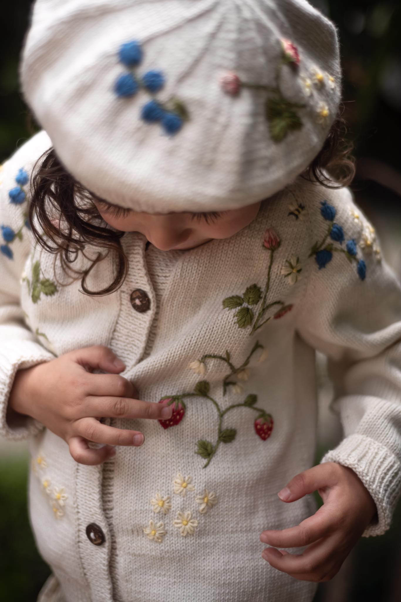 Strawberry cardigan Marshmellow (Cotton)