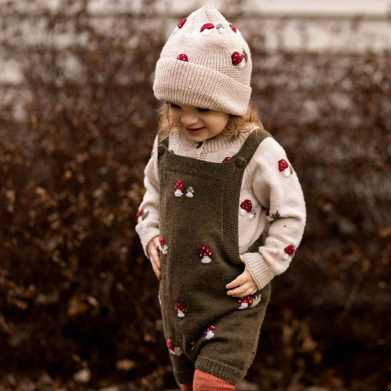 Mushroom romper Pine
