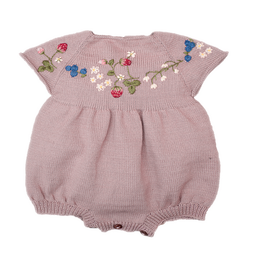 Strawberry romper Dahlia (Cotton)