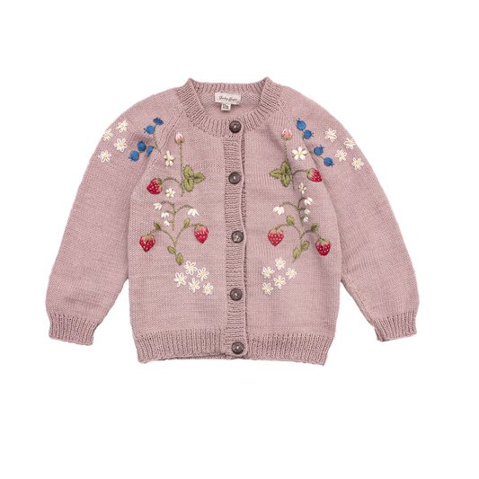 Strawberry cardigan Dahlia (Cotton)