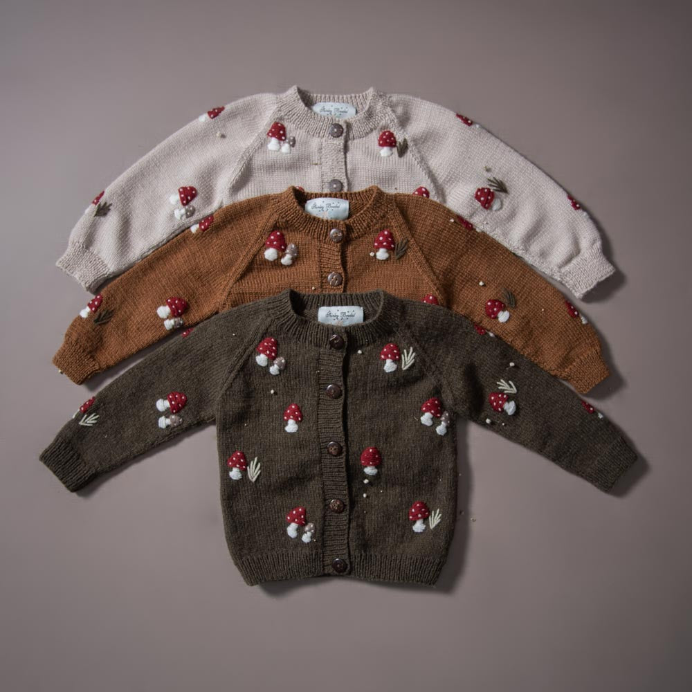 Mushroom cardigan Pine