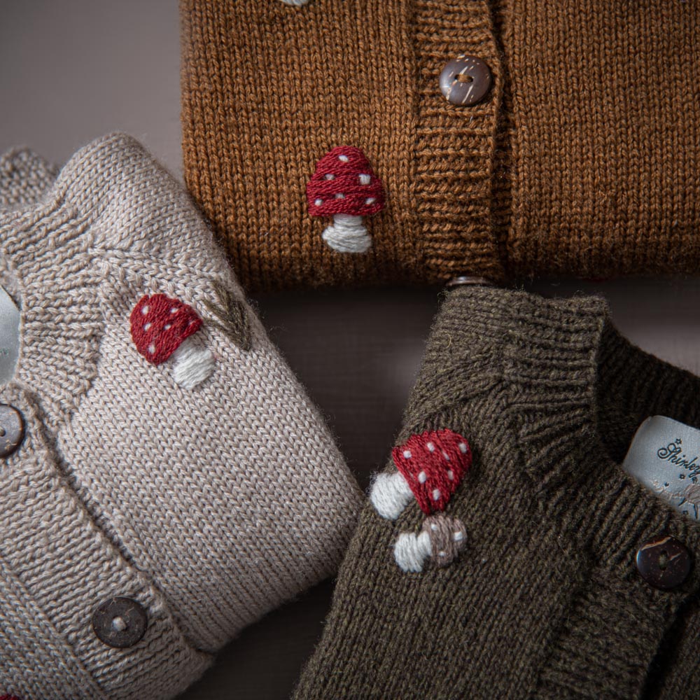 Mushroom cardigan Oats