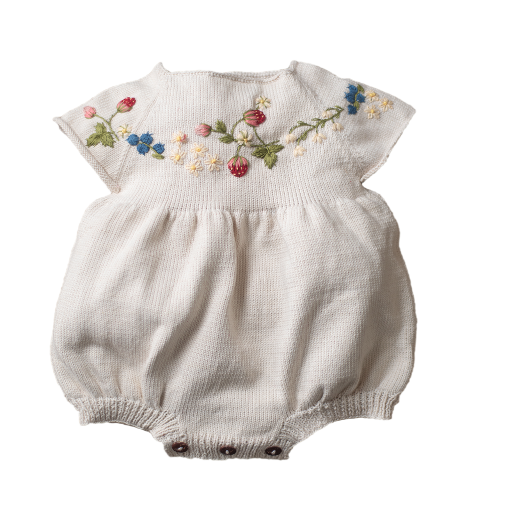 Strawberry romper Marshmellow (Cotton)
