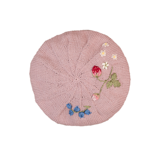 Strawberry beret Dahlia (Cotton)