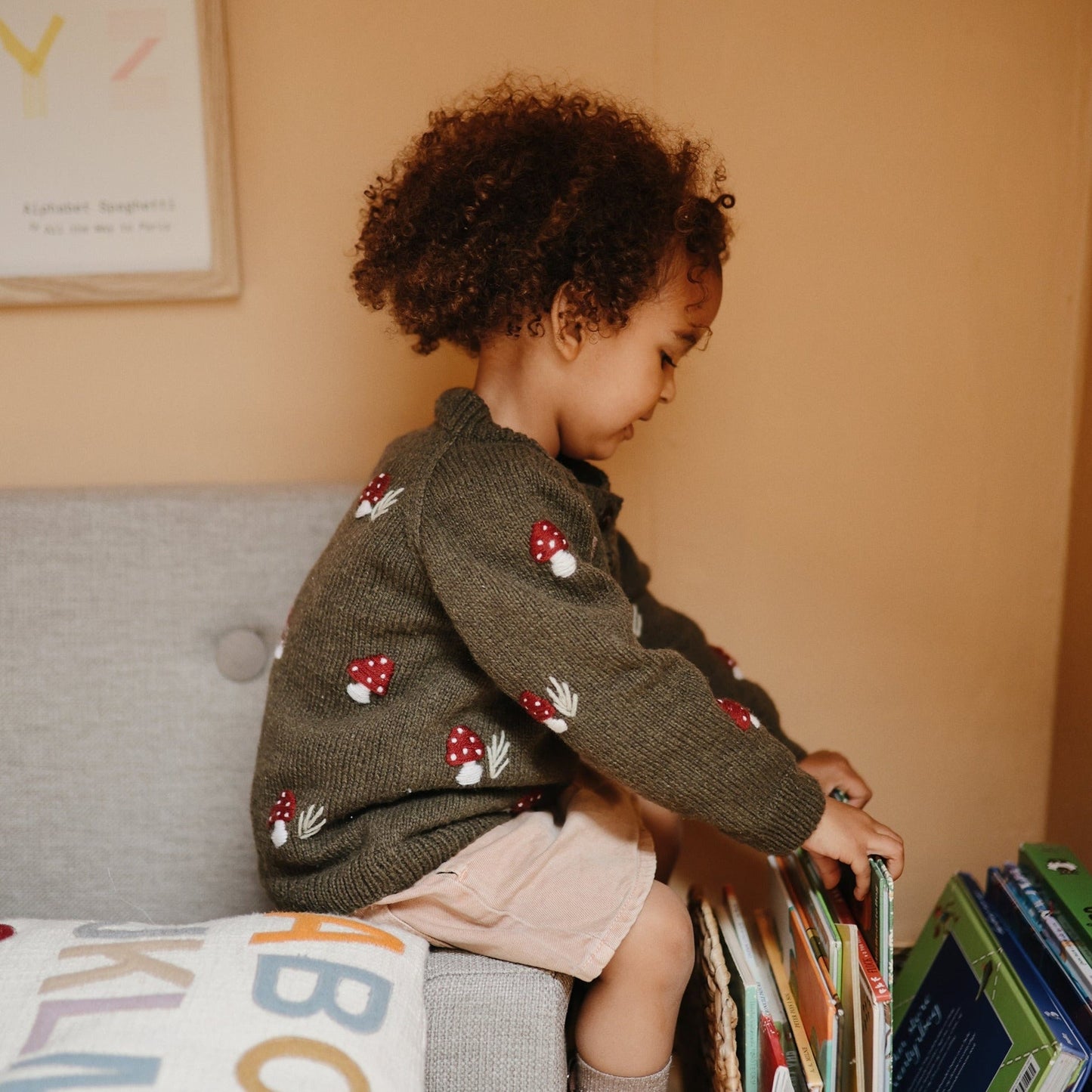 Mushroom cardigan Pine