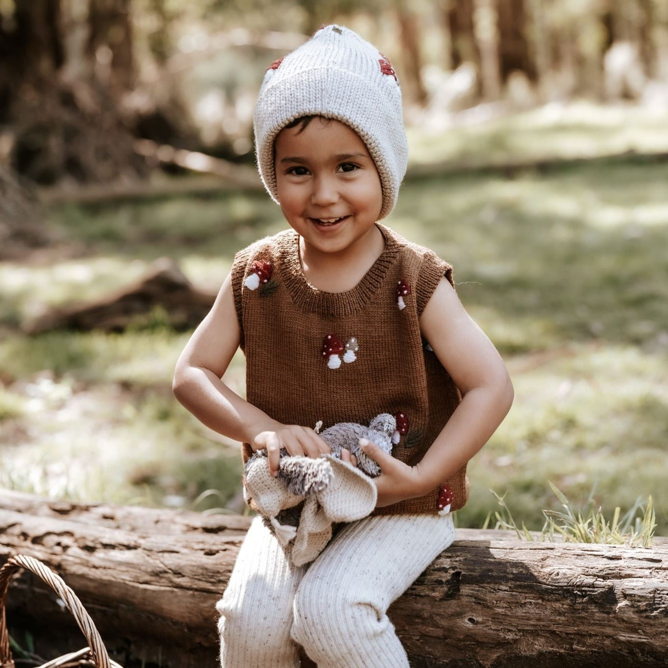 Mushroom beanie Oats