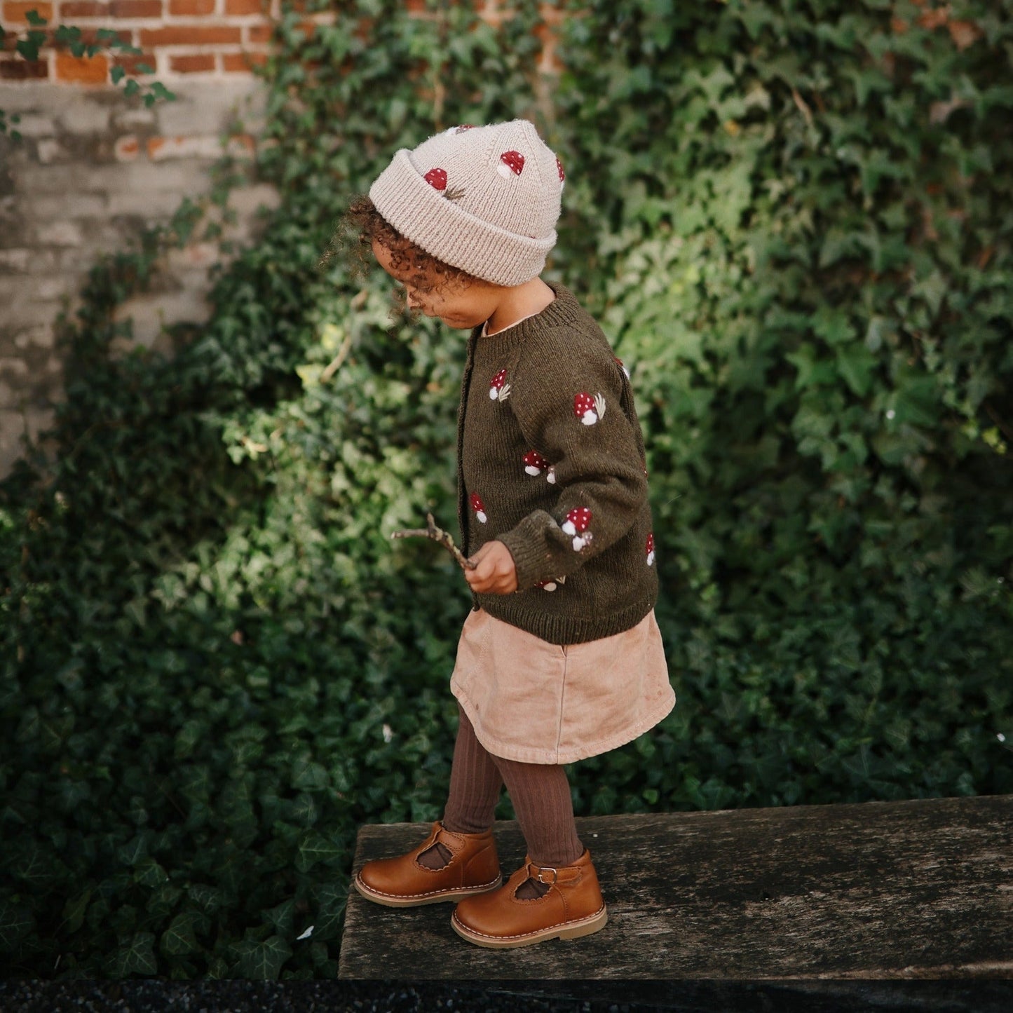 Mushroom cardigan Pine