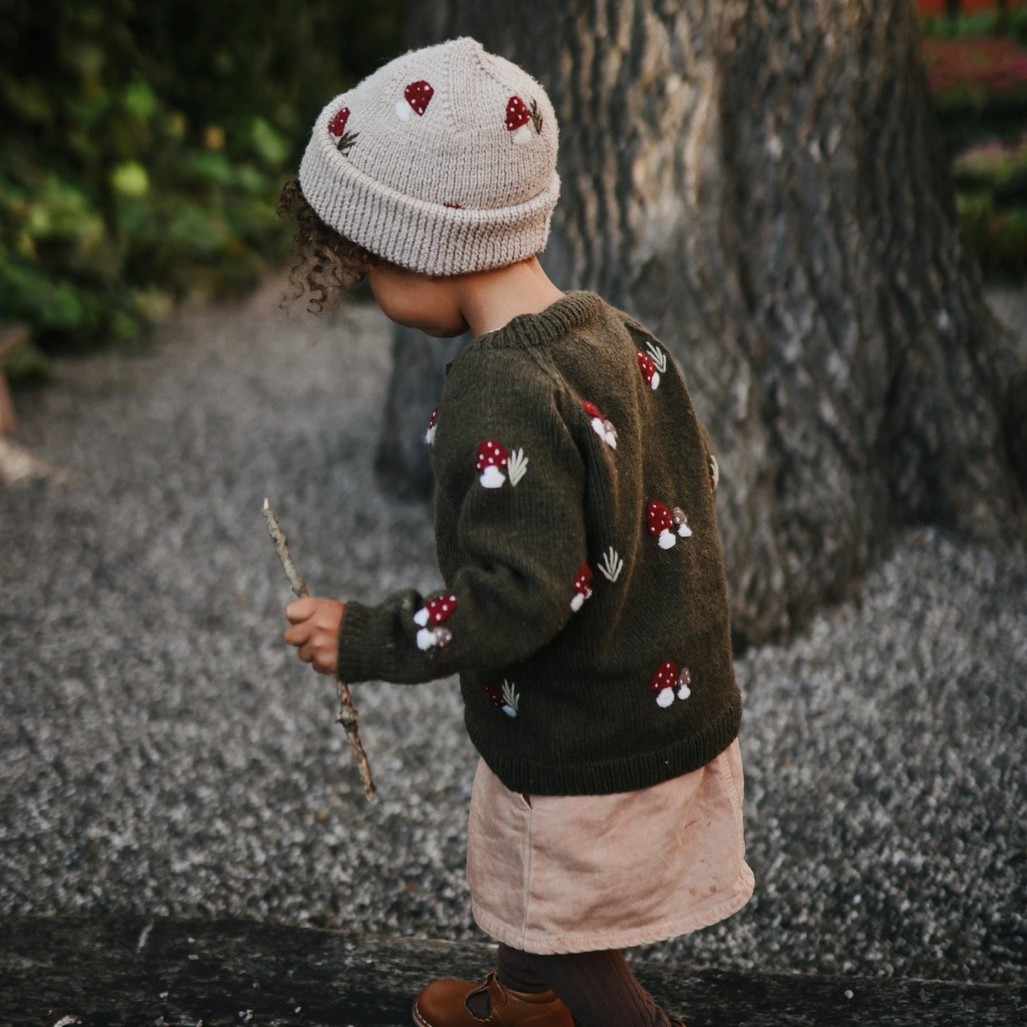 Mushroom cardigan Pine