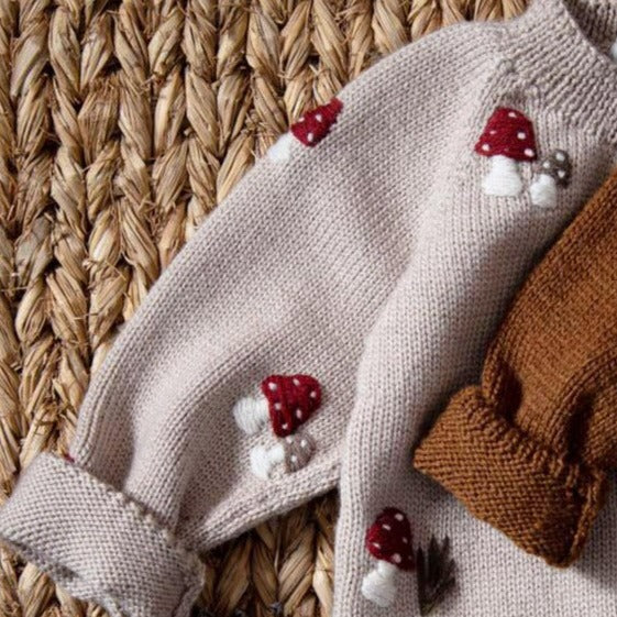 Mushroom cardigan Oats