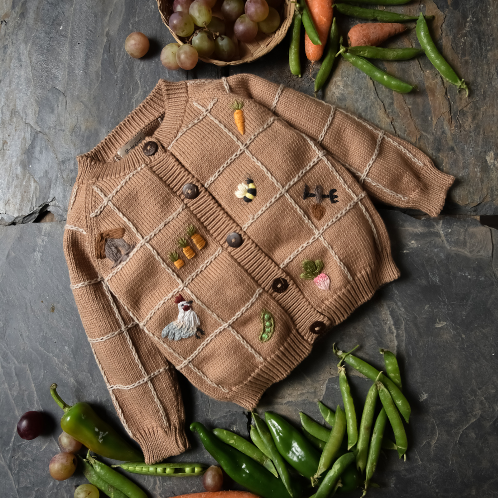 Little Farm cardigan - Malt