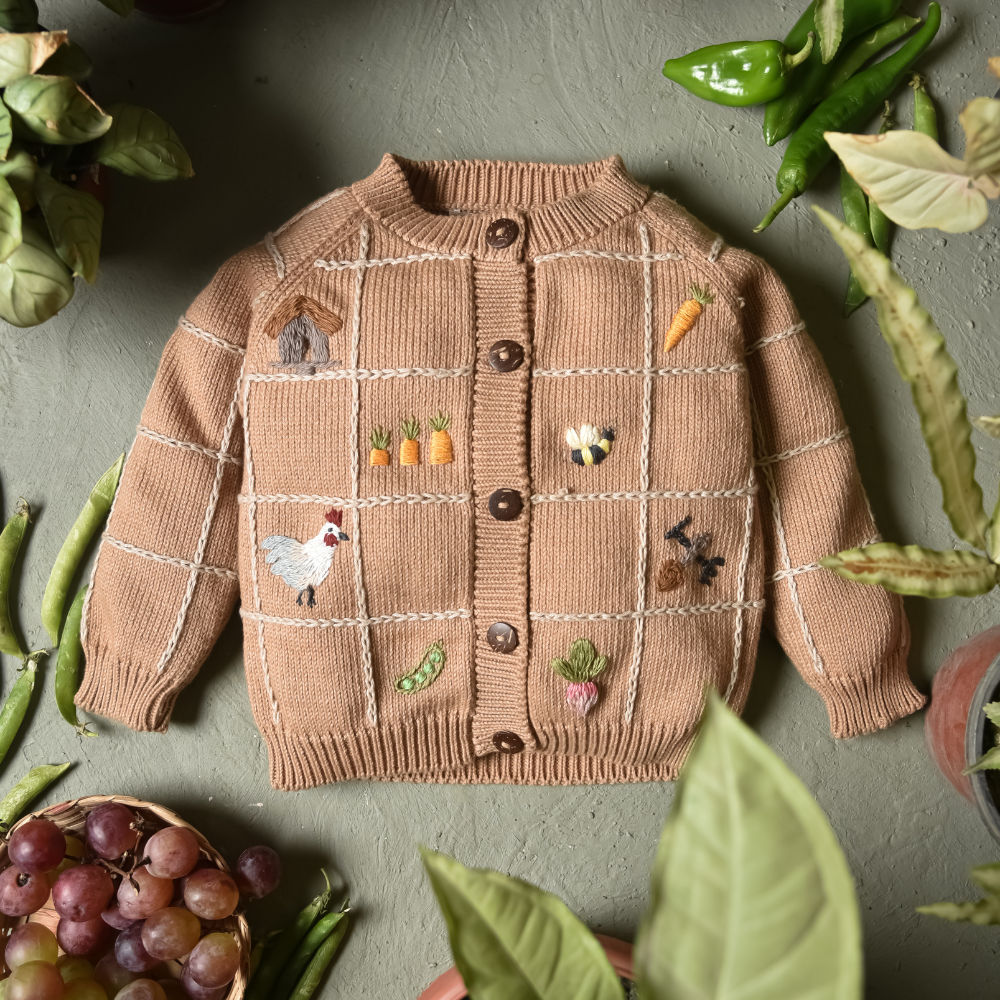 Little Farm cardigan - Malt