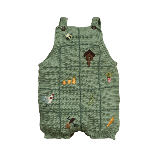 Little Farm romper - Sage