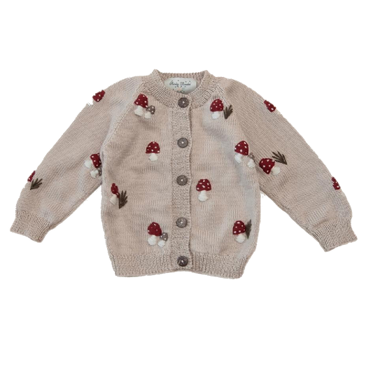 Mushroom cardigan Oats