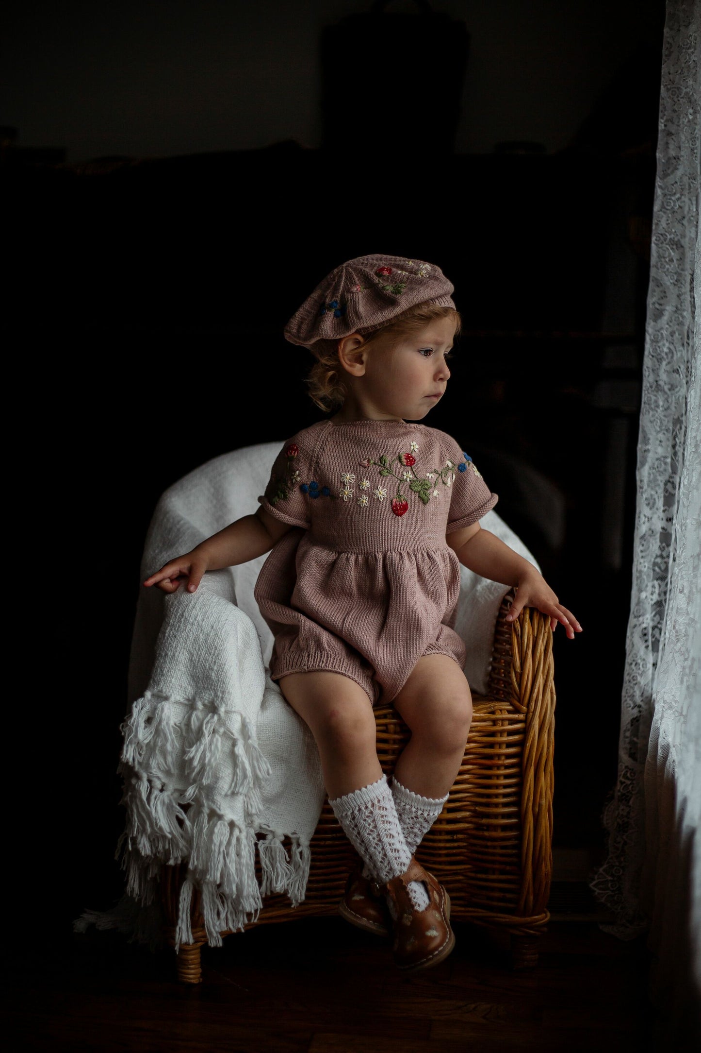 Strawberry romper Dahlia (Cotton)