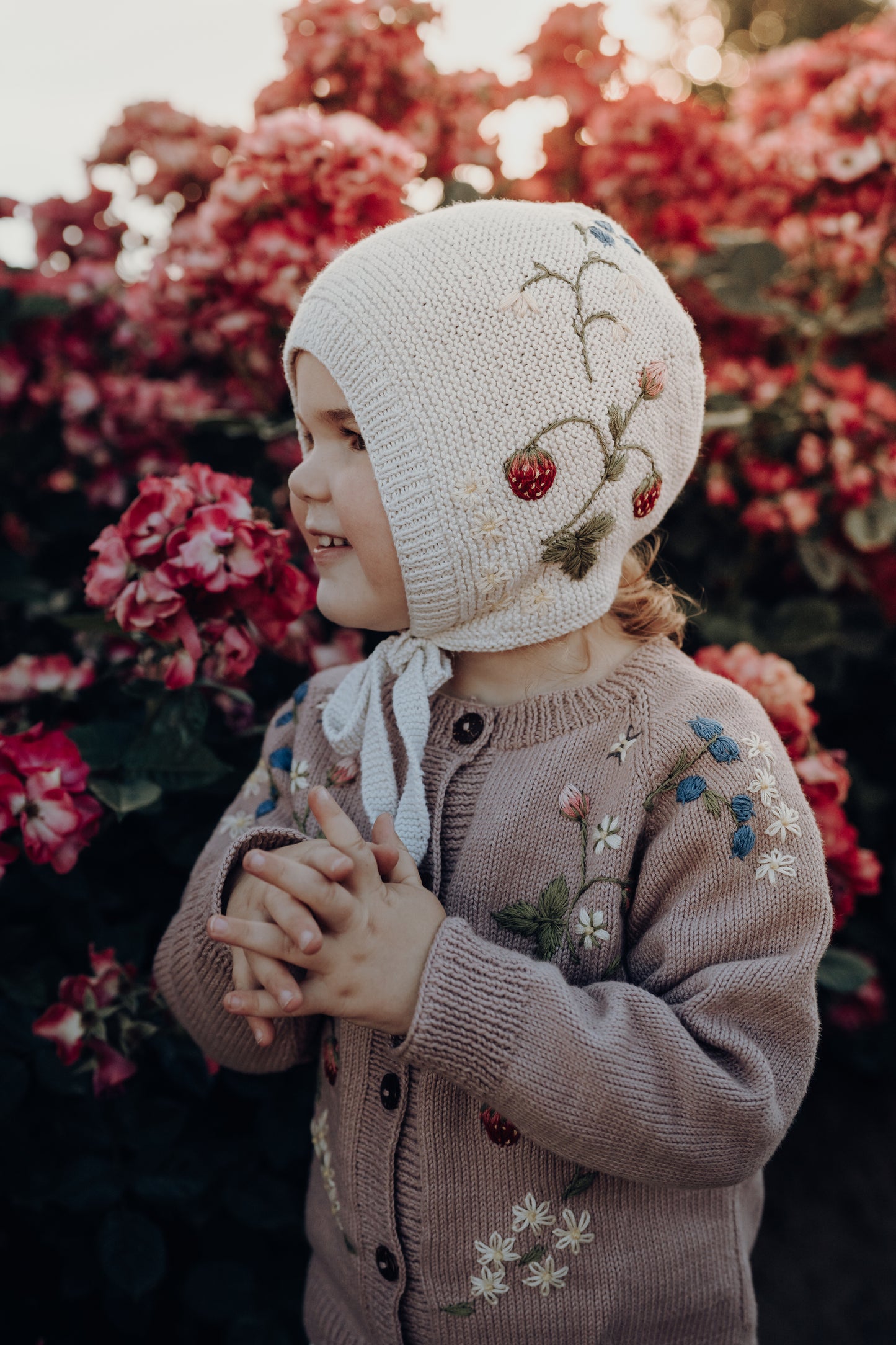 Strawberry cardigan Dahlia (Cotton)