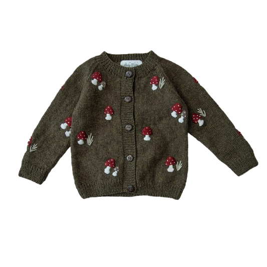 Mushroom cardigan Pine