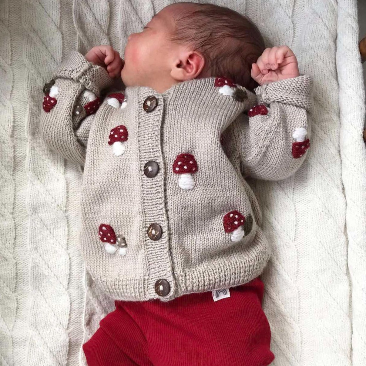 Mushroom cardigan Oats