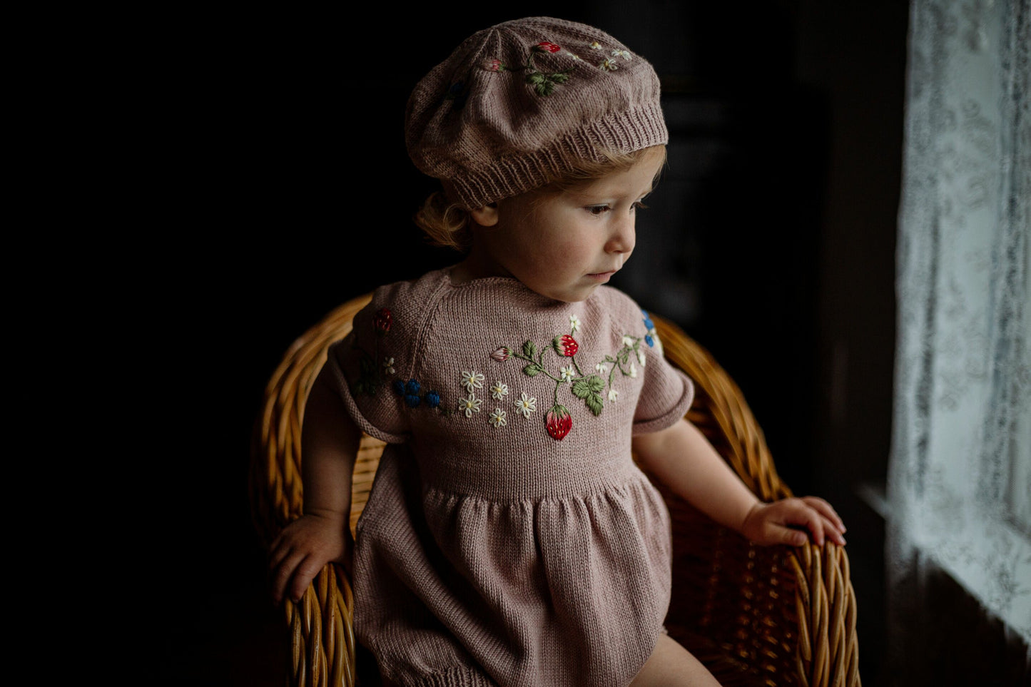 Strawberry romper Dahlia (Cotton)